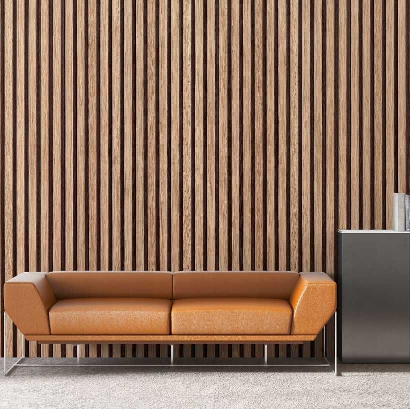 Panele Ścienne 3D Lamele Drewno 10m Tapeta Samoprzylepna WYPRZEDAŻ 30%