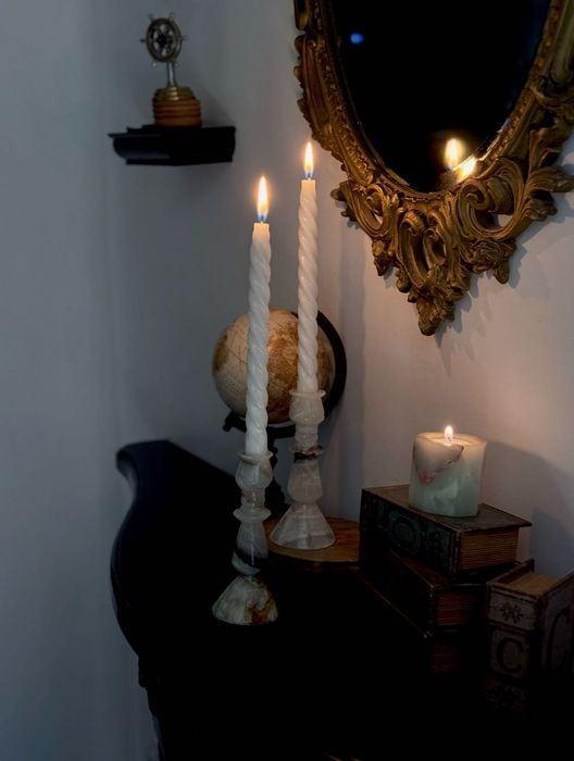 Підсвічники з натурального каменю Мексика