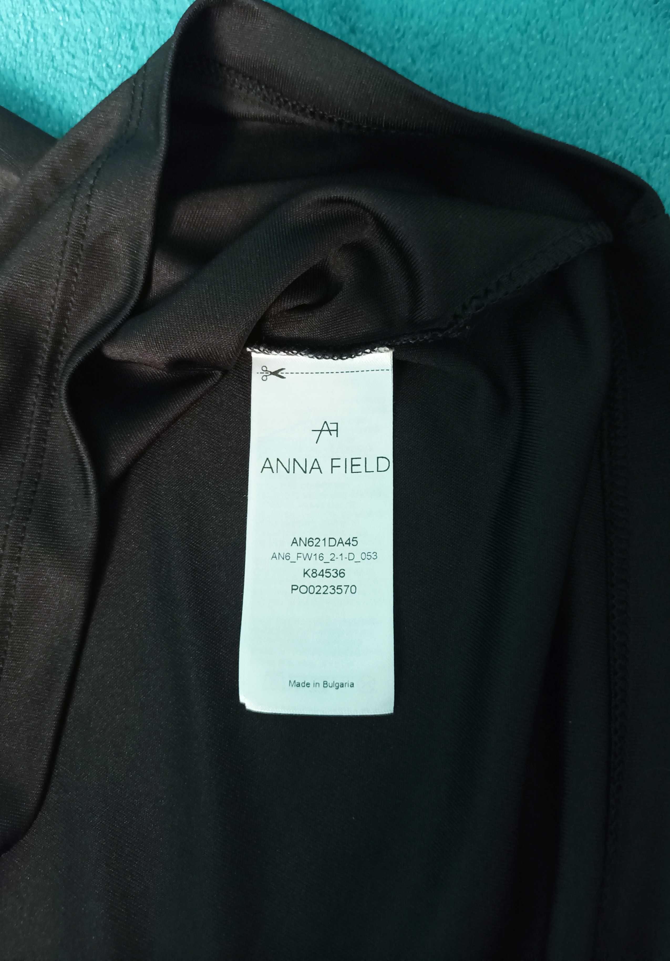Anna Field satynowa bluzka z cekinami i marszczeniem