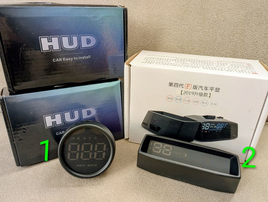 Бортовий комп’ютер OBD2 M1 HUD круглий