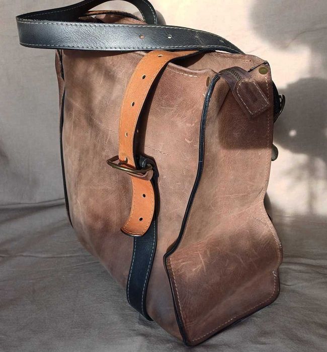 Duża skórzana torba Squer LadyBuq Art