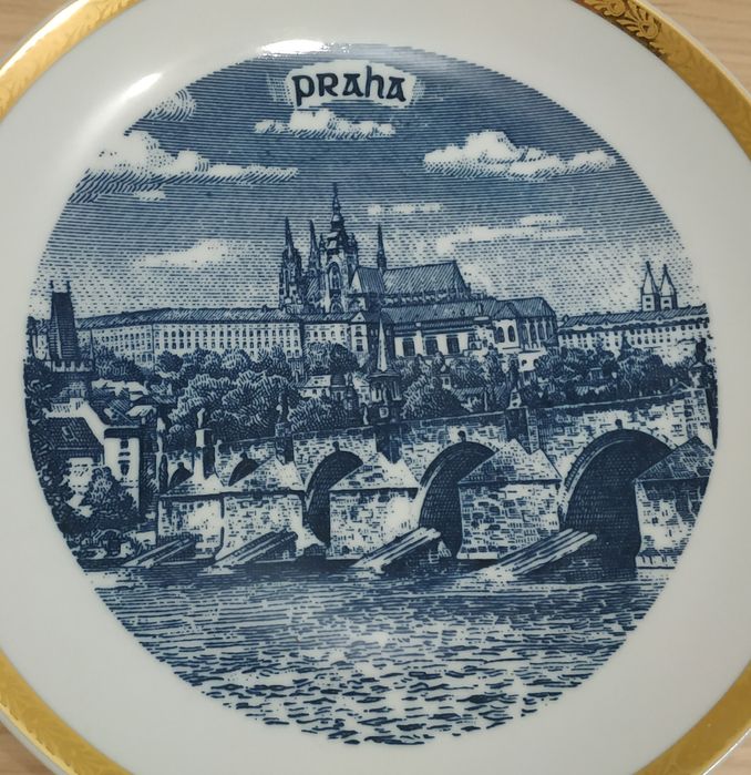 Praha Прага декоративная тарелка фарфор