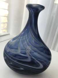 Ręcznie wykonany, szklany wazon z huty szkła Mdina