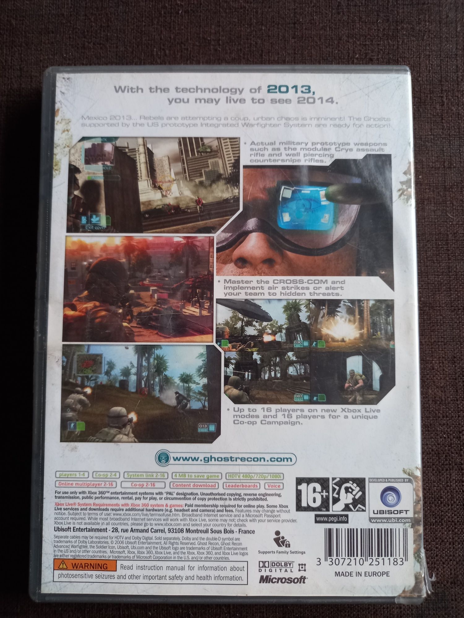 Gra Tom Clancys Ghost Recon Advanced Warfighter na Xbox 360