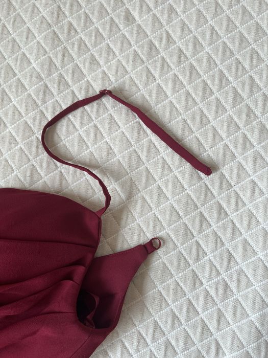 Vestido de cerimonia tam S bordeux, NOVO com etiqueta