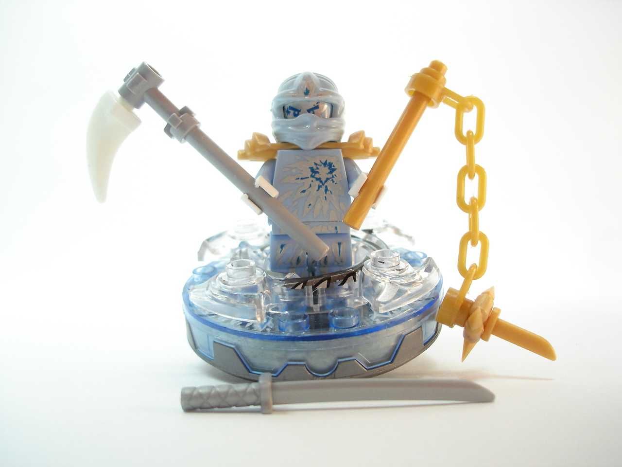 Klocki Ninjago spiner zestaw 2 szt Zane NRG i Kendo Zane NOWE