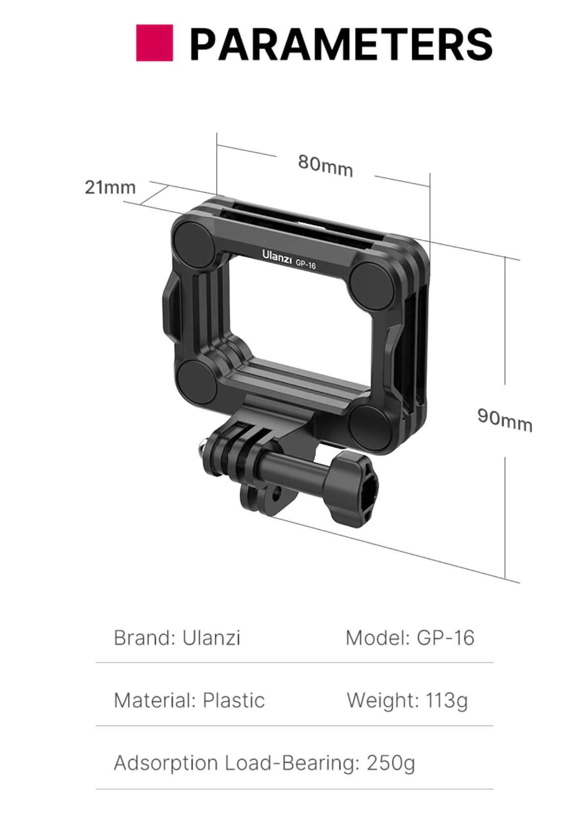 GoPro Ulanzi Íman Super Forte
