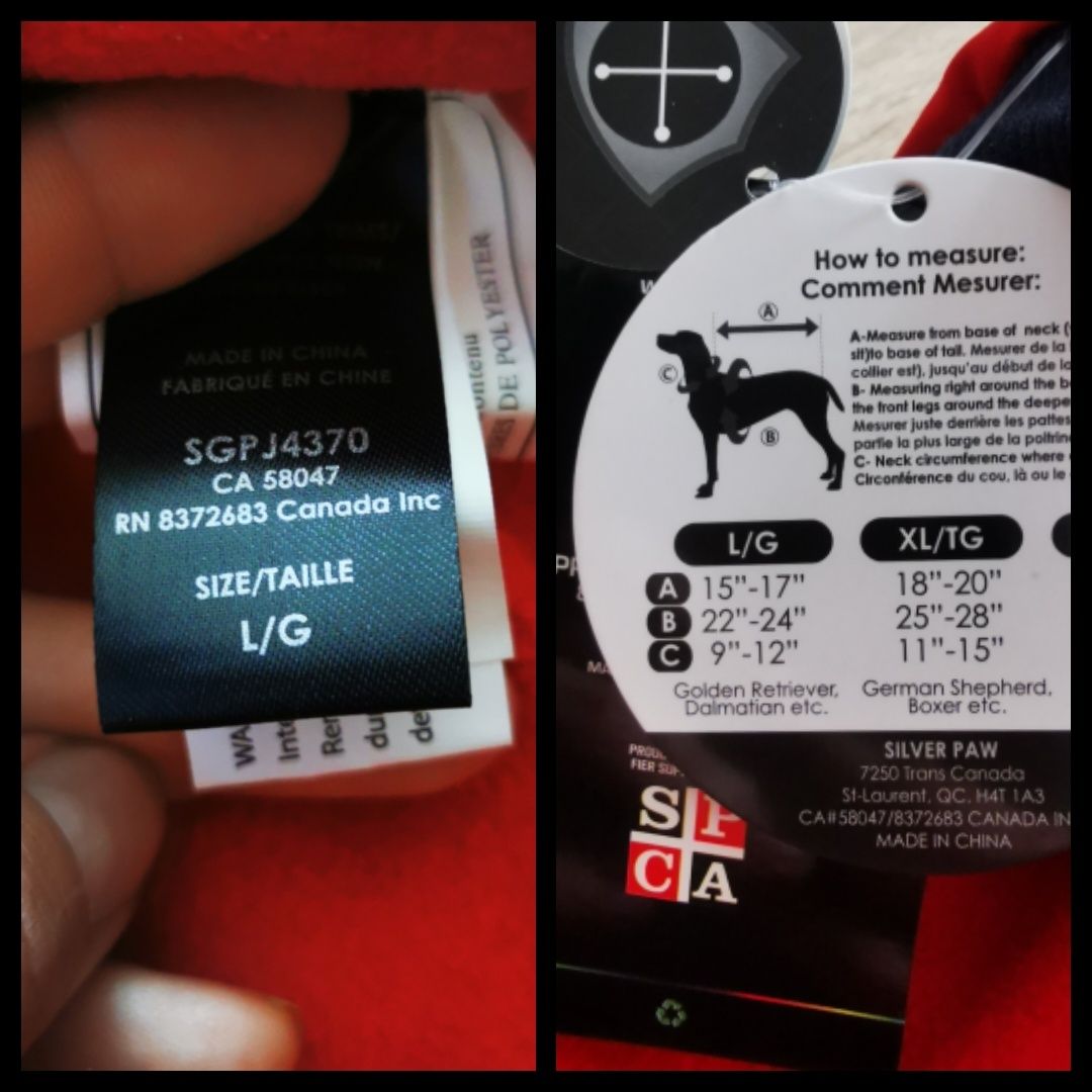 Ubranie dla psa spodnie kurtka silver paw