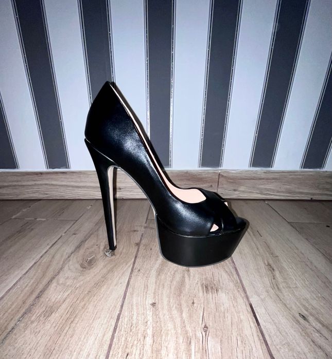 141/ Eleganckie 44 szpilki Trans Cross wysoka jakość czółenka 35-48 EU