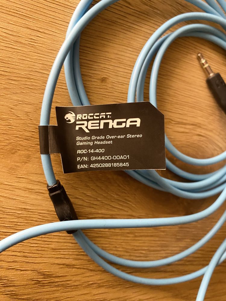 Słuchawki Roccat Renga z mikrofonem (nowe, czarne)