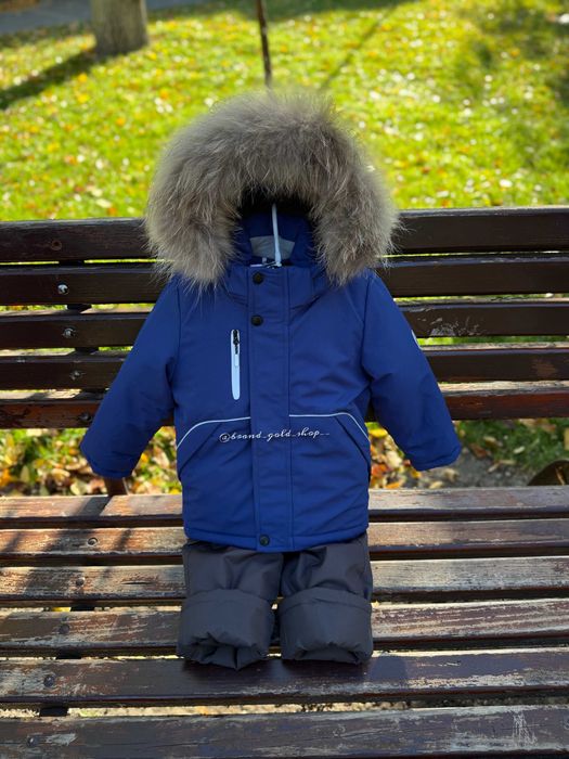 Зимовий термо комплект Lassye для хлопчиків  синій 86/92