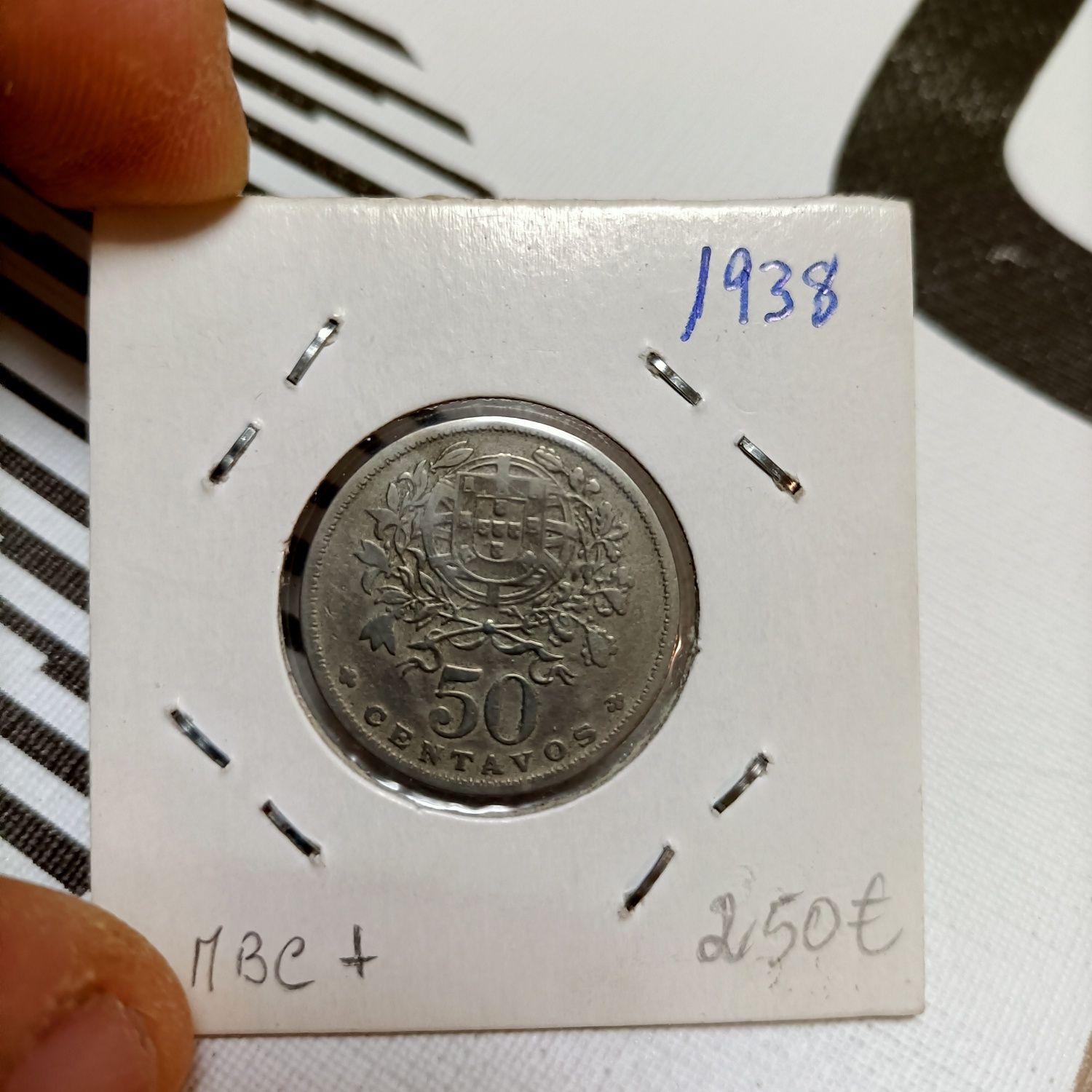 Moeda 50 centavos 1938