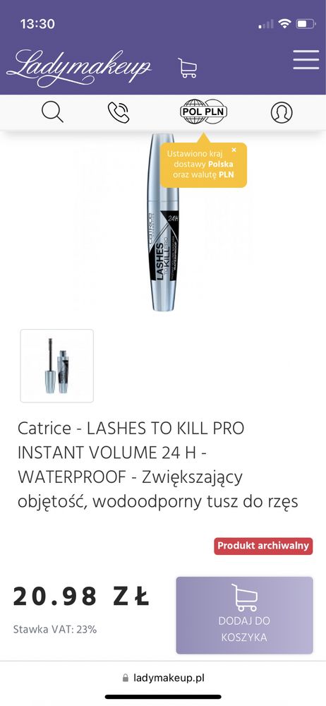 Catrice - LASHES TO KILL VOLUME  Zwiększający objętość  tusz do rzęs