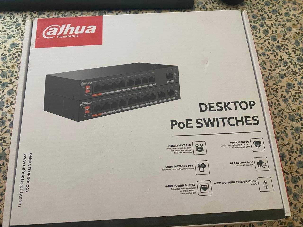 PoE SWITCH DAHUA DH-PFS3010-8ET-96 / пое комутатор дахуа