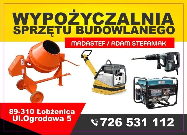 Wypożyczalnia sprzętu budowlanego Adam Stefaniak