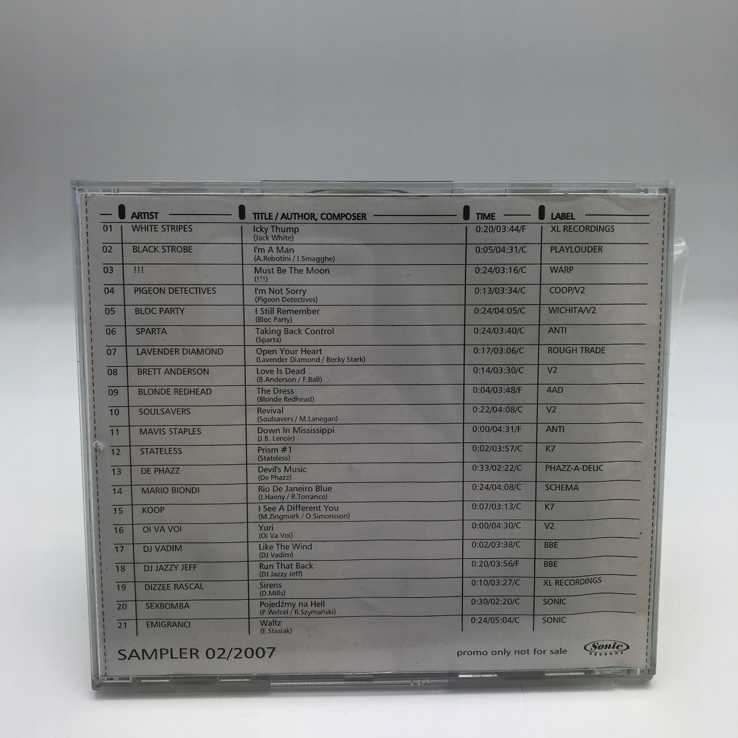 cd - various - sampler 02/2007 sonic records