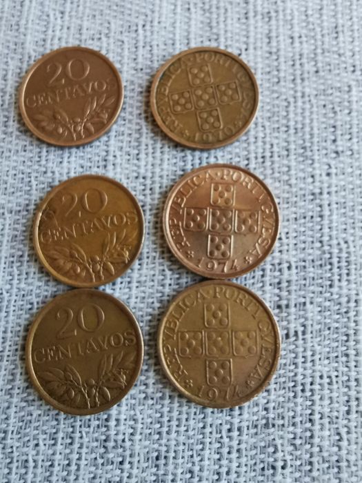 Moedas de 20 centavos