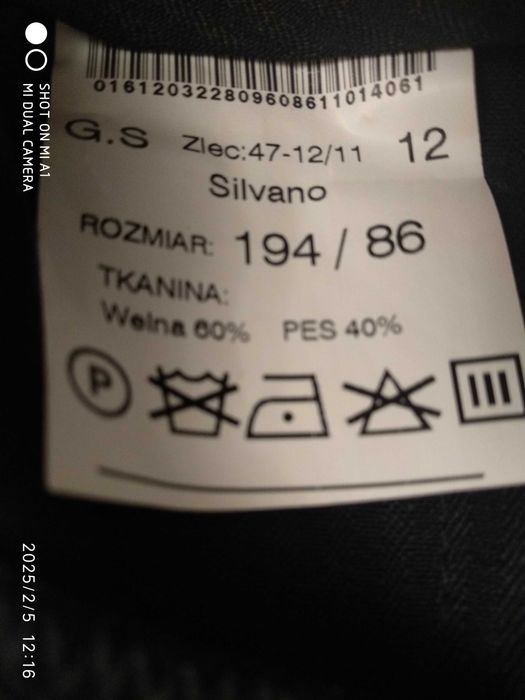 Spodnie męskie garniturowe na szczupłą, wysoką sylwetkę