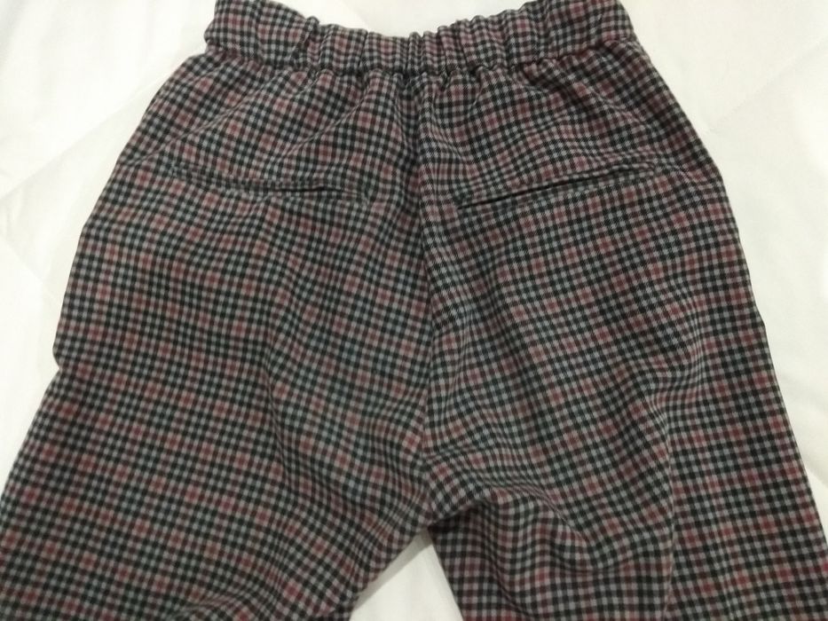Calças fazenda xadrez Pull&Bear.TamM