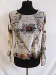 Aventure Des Toiles Damski Siateczkowy Top Styl Vintage z lat 90