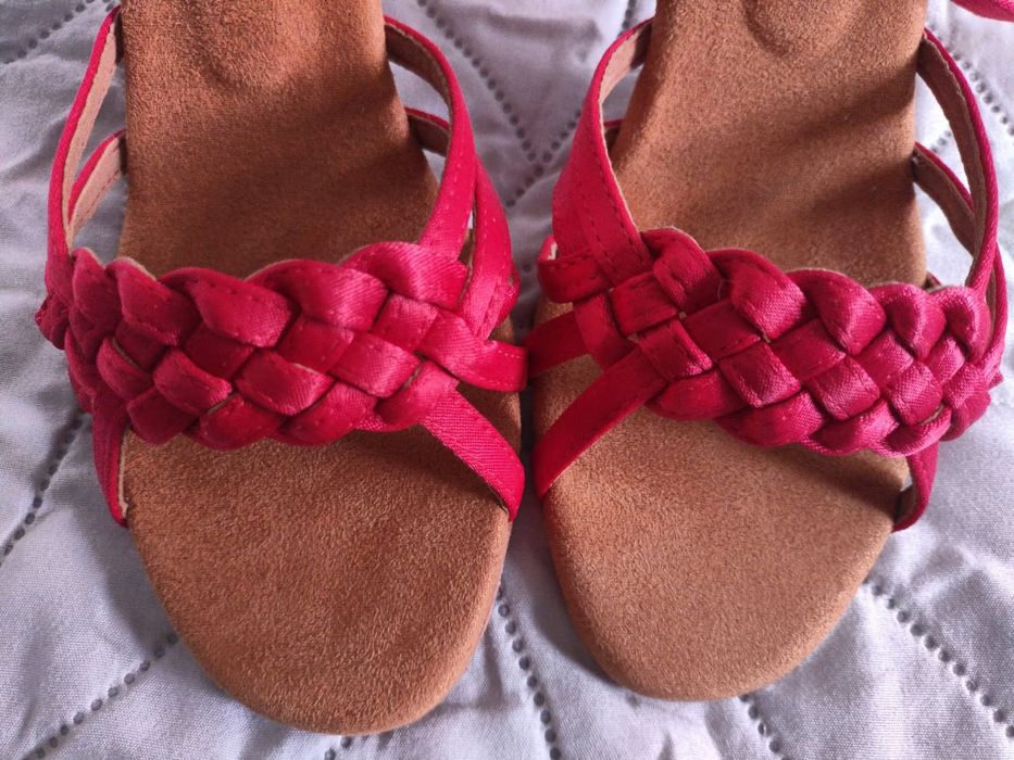 Buty na obcasie czerwone 37 do tańca i nie tylko