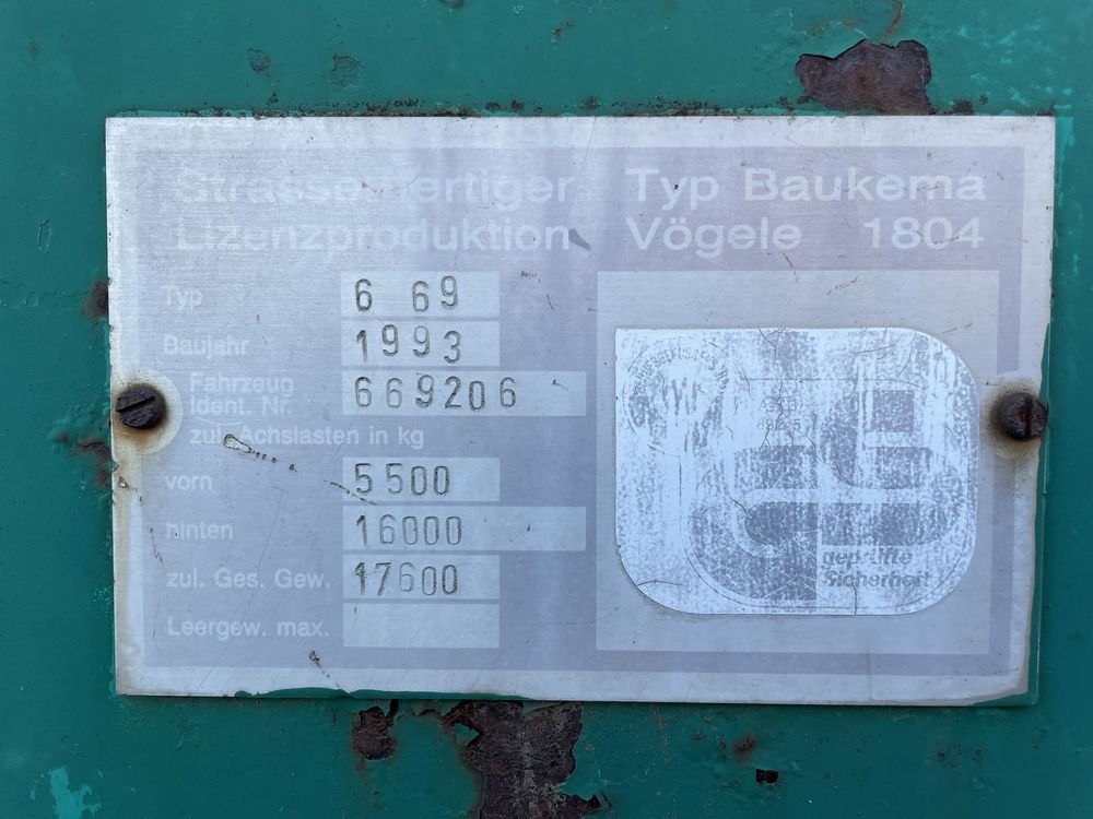 Vogele 1804 Rozściełacz rozkładarka układarka do asfaltu Dynapac