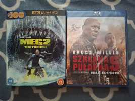 Meg 2 Trench i Szklana Pułapka 5 Filmy Blu-ray Zestaw Nowe