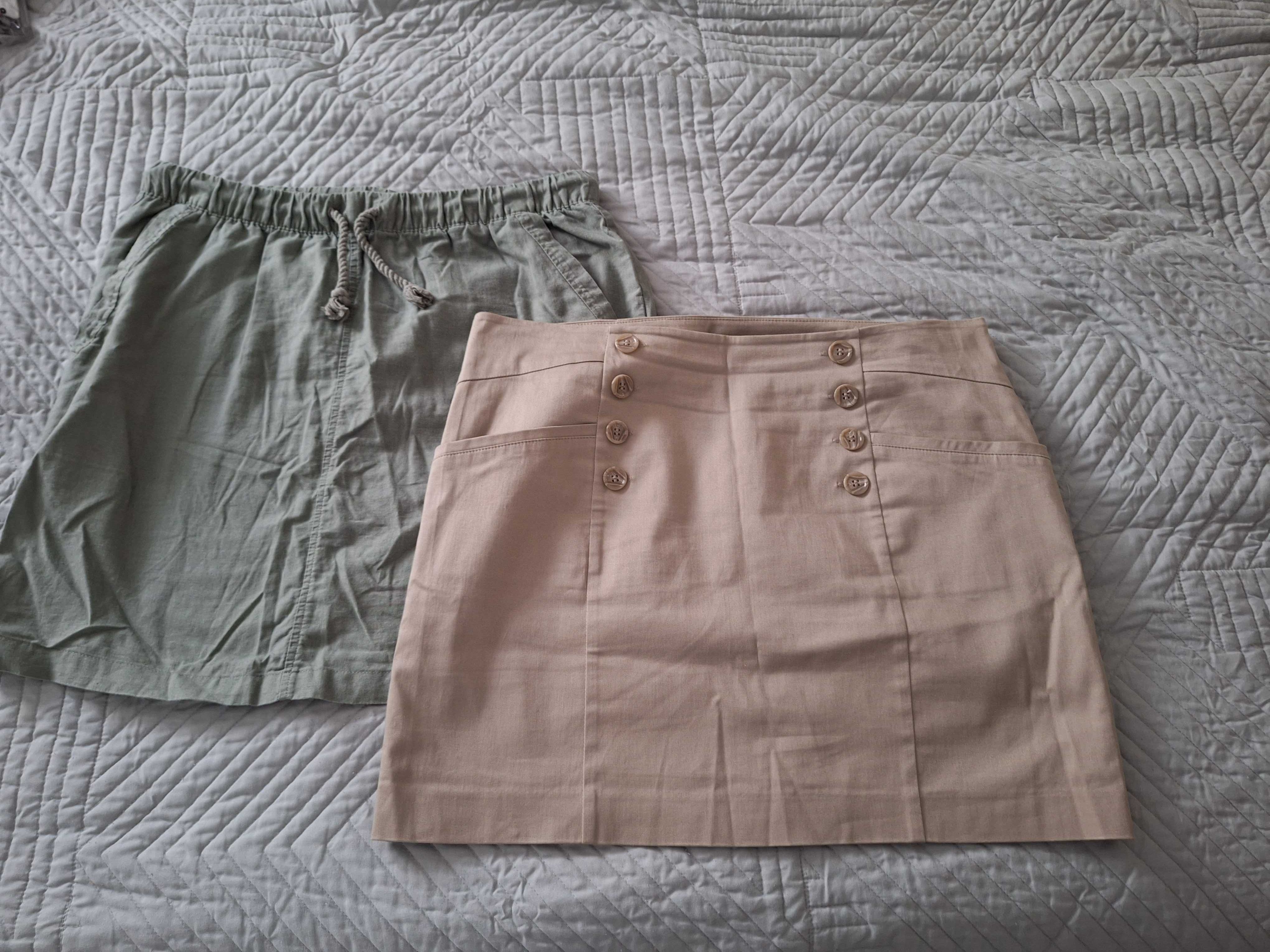 Dwie spodnice letnie 44