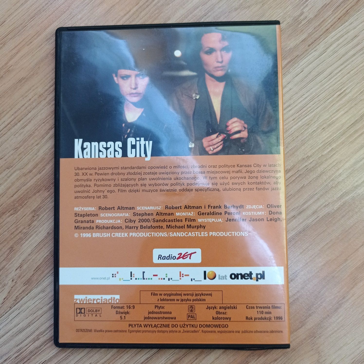 Kansas City (1996) 1 płyta DVD film używany okazja