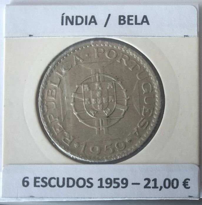 Moedas de Escudo Portuguesas Circuladas na Ex Colónia da Índia