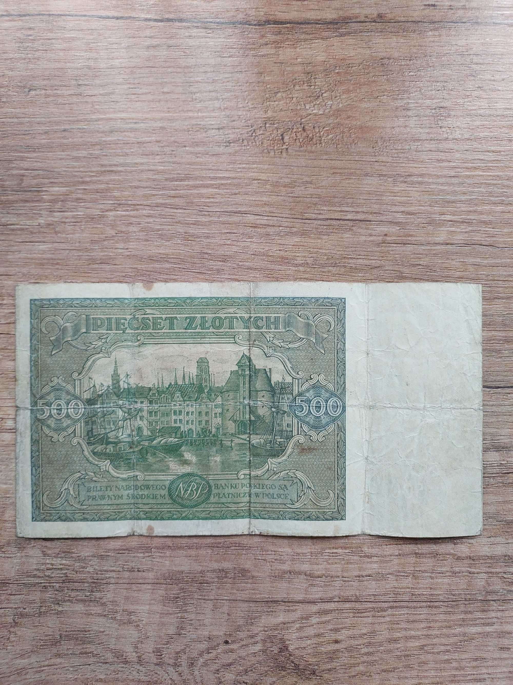 Banknot 500 zł 1946 r.