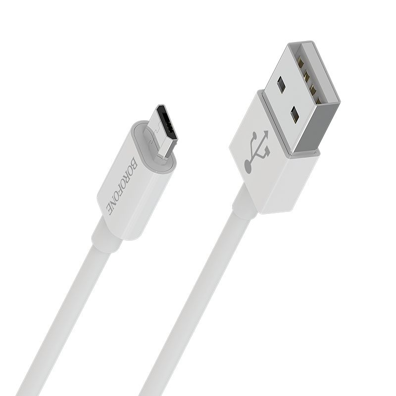 Borofone Kabel Bx22 Bloom - Usb Na Micro Usb - 2,4A 1 Metr Biały