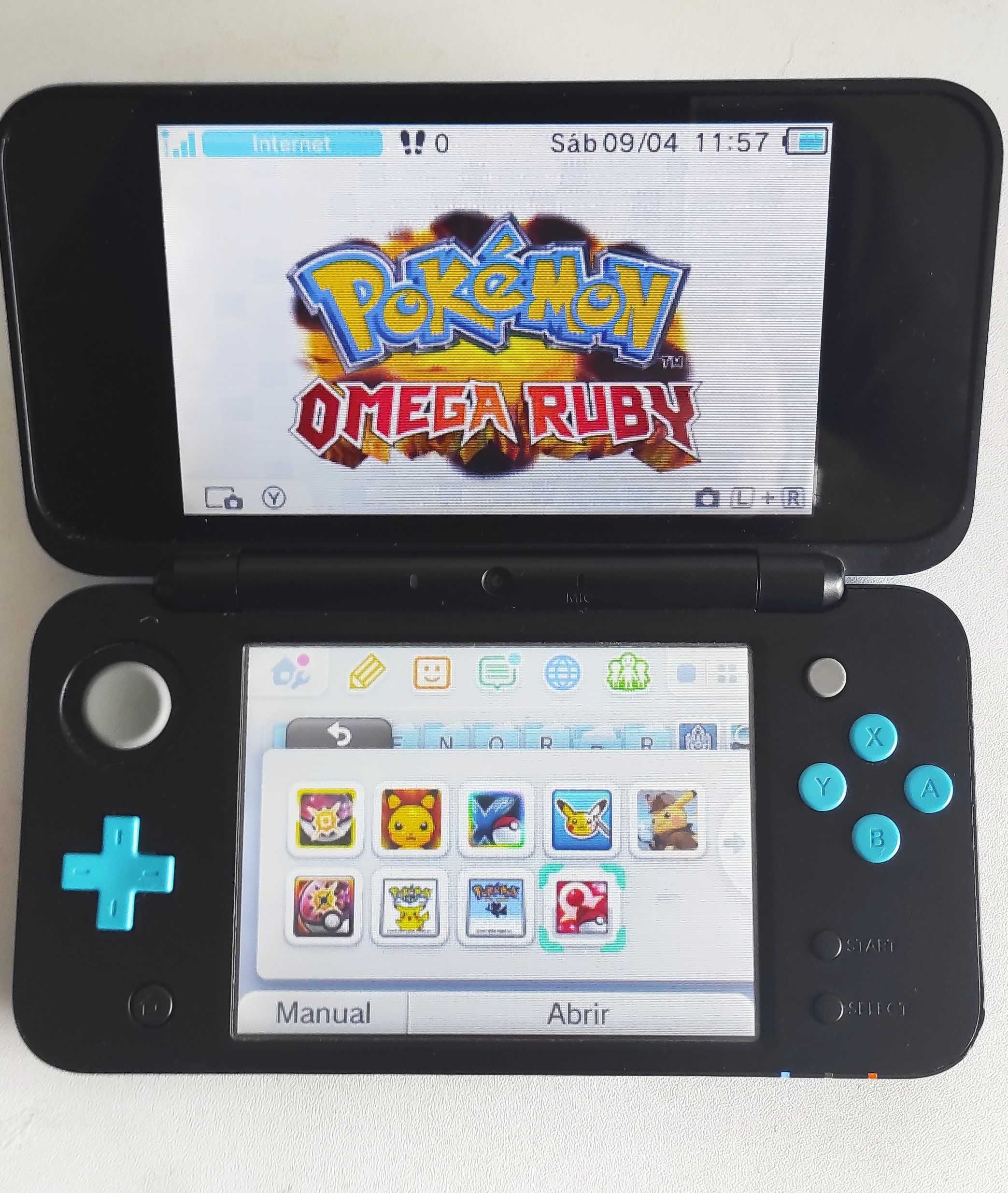 New Nintendo 2DS XL Desbloqueada - Cartão 128 GB -