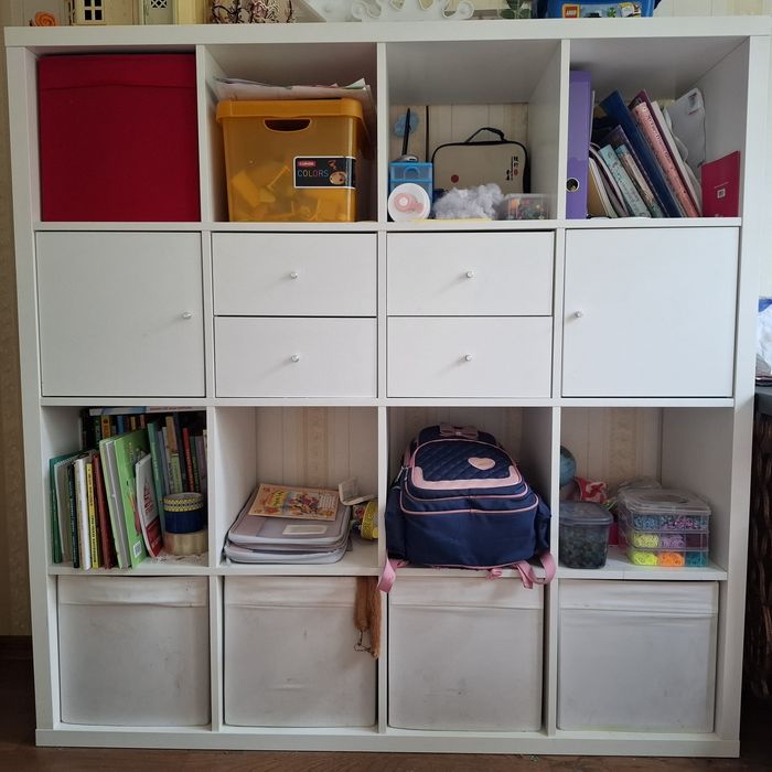 IKEA стелаж білий, 147x147 см