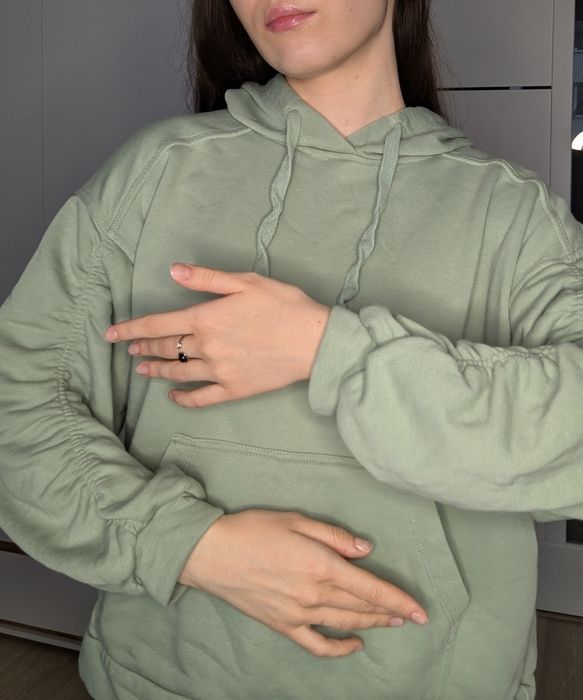 Худі мятне об'ємне