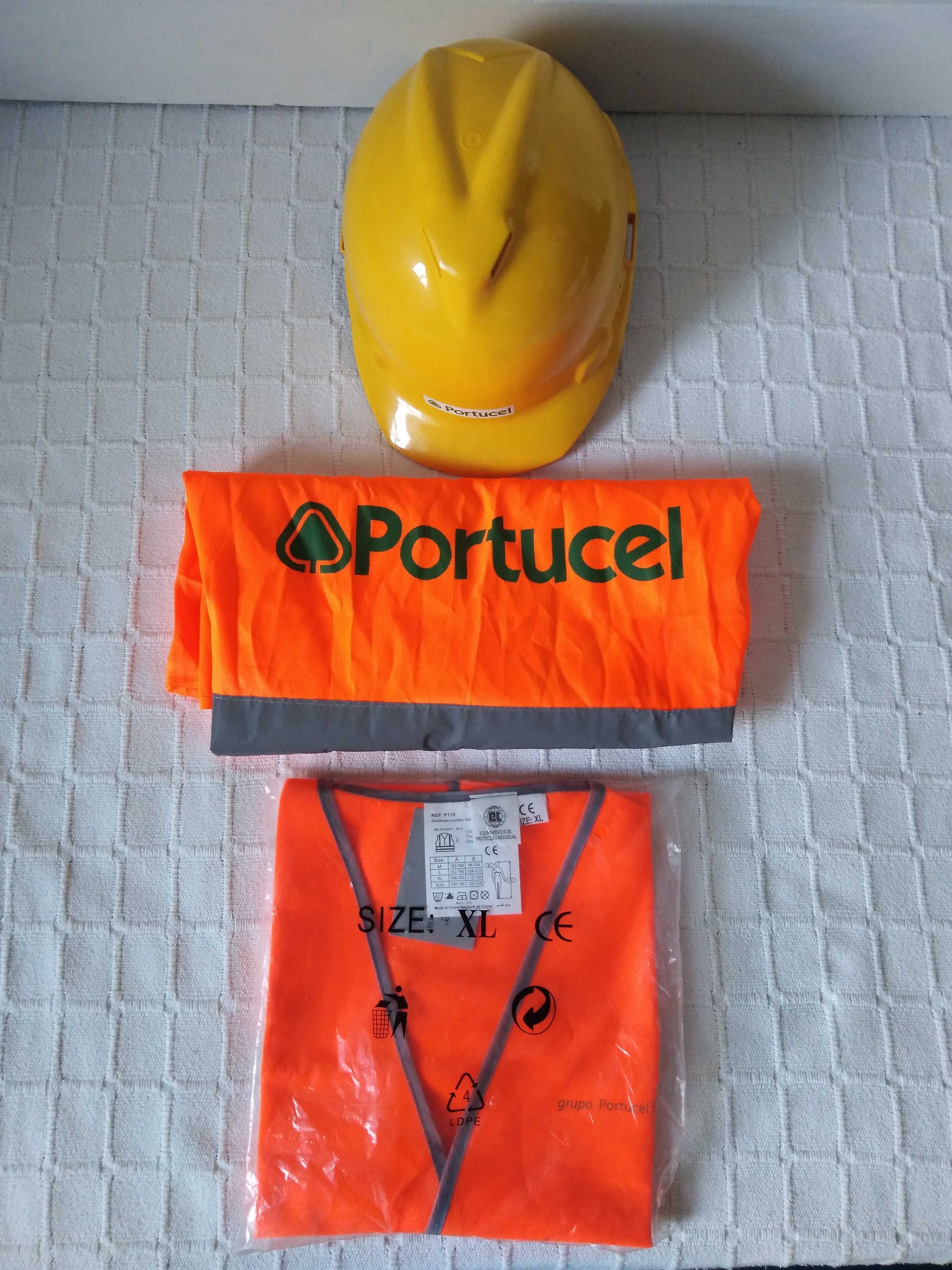 Capacete de Proteção e Coletes Reflector Portucel