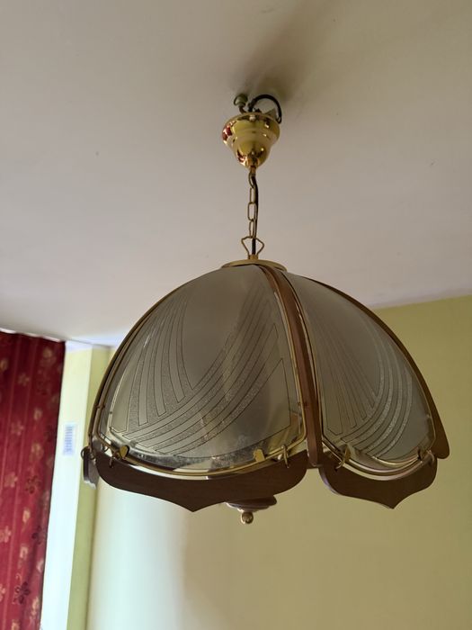 Lampa sufitowa szklana