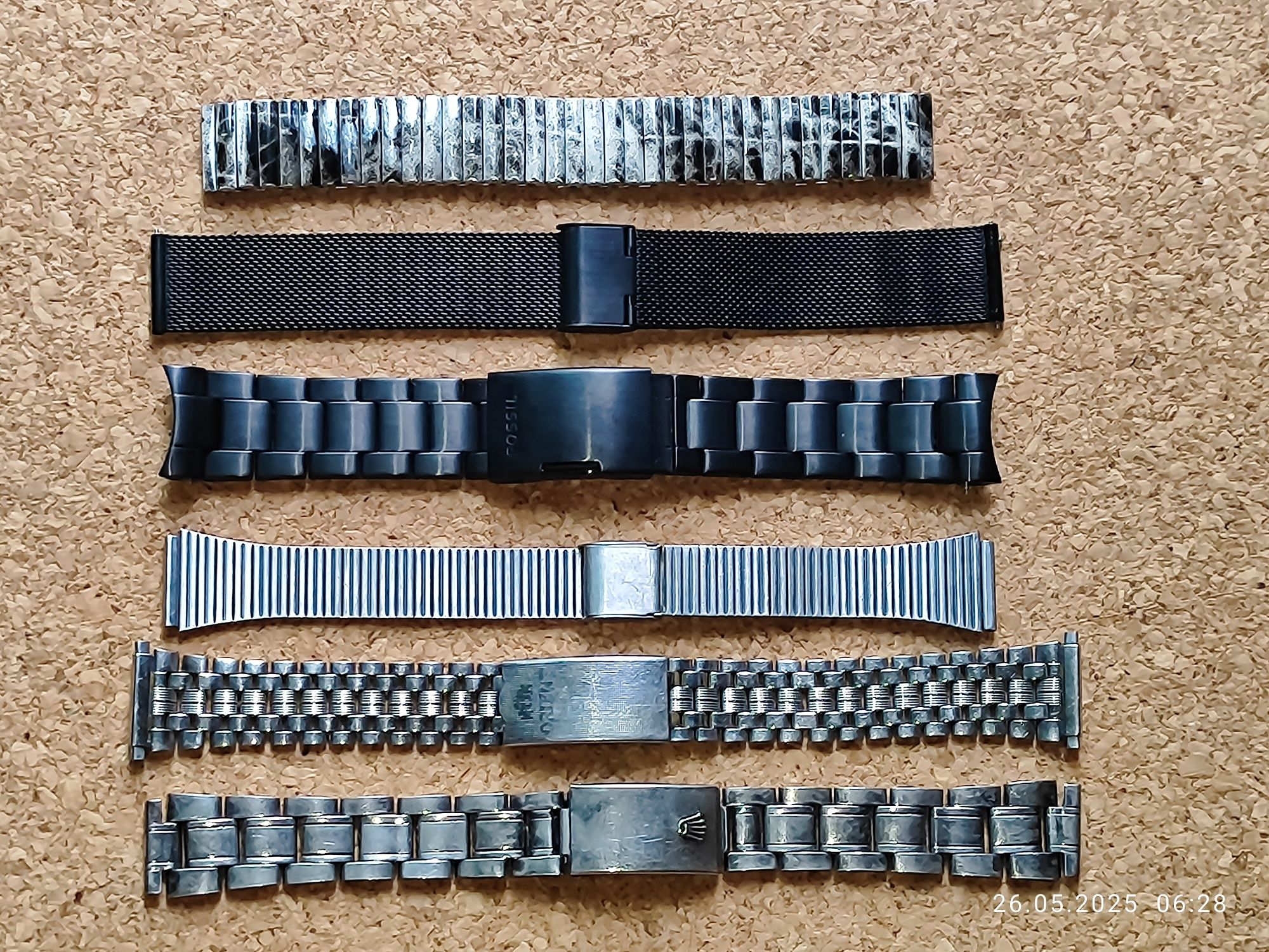 Браслеты для часов:Полёт,Ракета,Электроника,Восток,Orient,Fossil,Casio