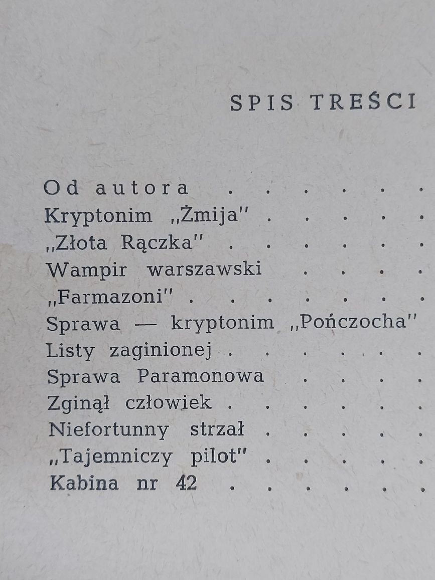 Książka Współczesny Pitaval Polski 1962rok