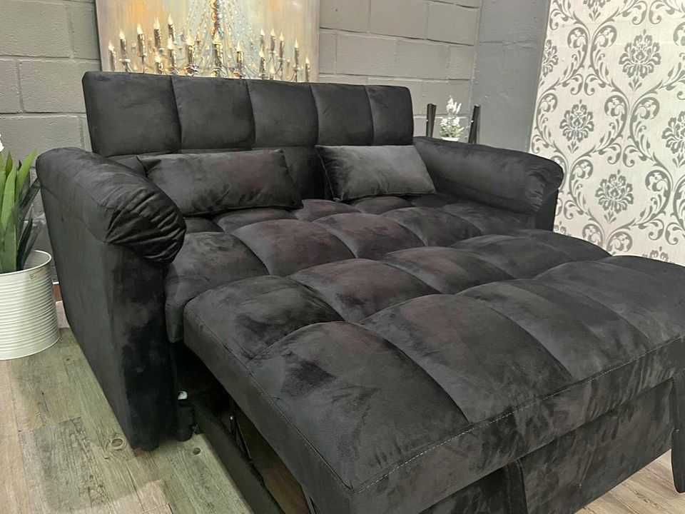 promoção sofá cama preto - portes grátis