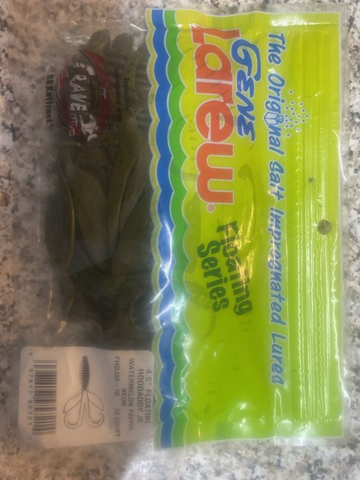 Embalagem de Amostras de pesca marca GENE LAREW mod hoodaddy floating