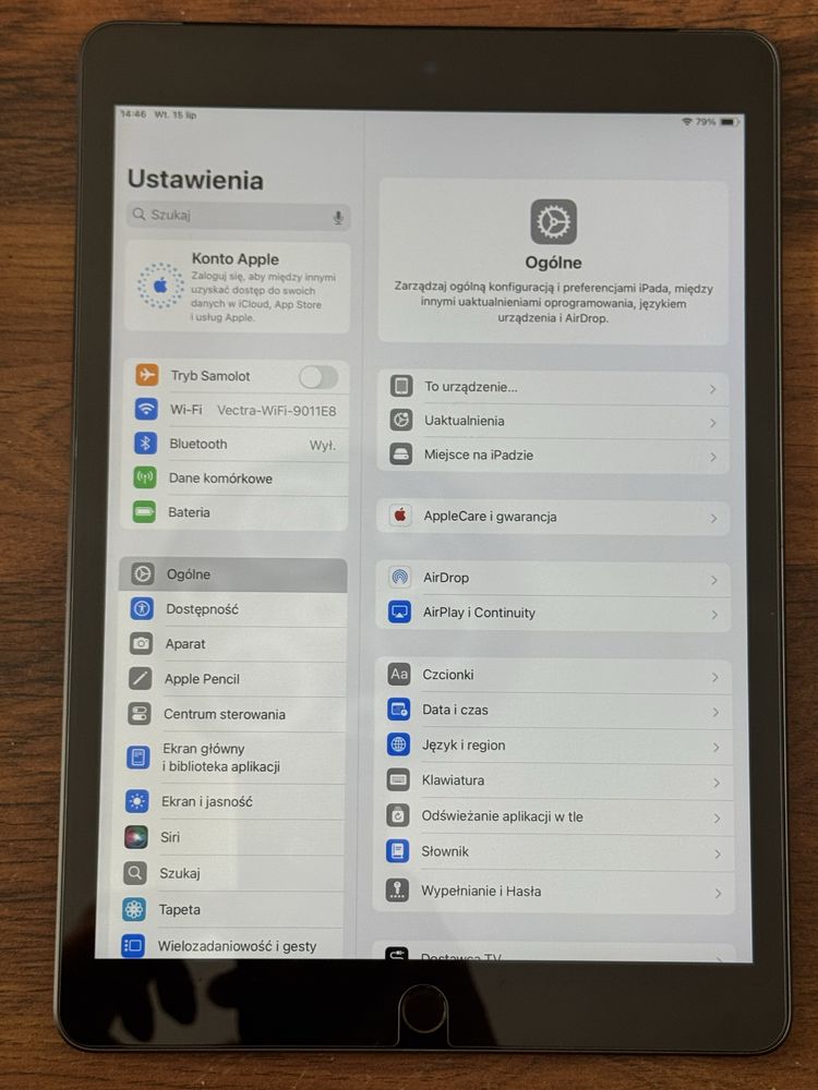 iPad 9 generacji, 64GB WiFi + cellular, idealny stan, bateria 87%