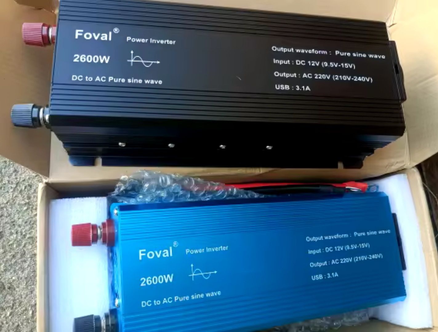 Інвертор FOVAL 3000W, 2600W 12v-220v чистий сінус