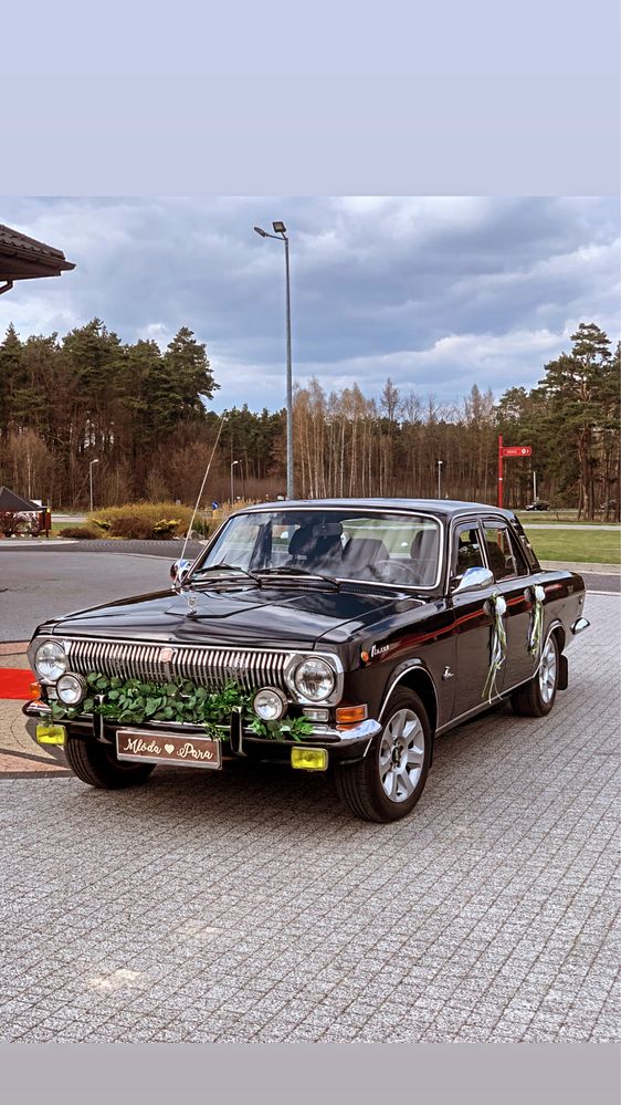 Wołga Lincoln auto samochód do ślubu wesele retro wedding klasyk