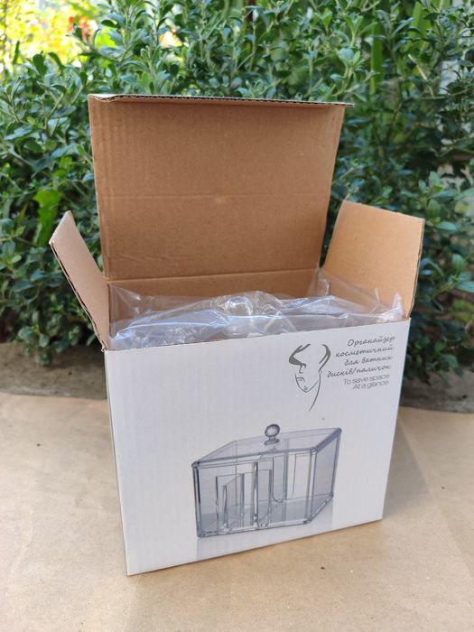 Акриловий органайзер для ватних дисків і паличок