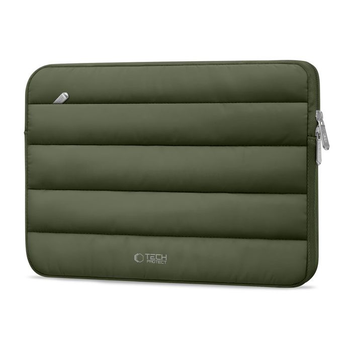 Etui TECH-PROTECT Fluffy DO Laptopa 13-14" Miękka Ochrona Zielone