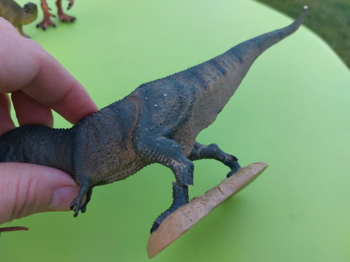 Zestaw dinozaurów schleich collecta tyranozaur edmontozaur troodon