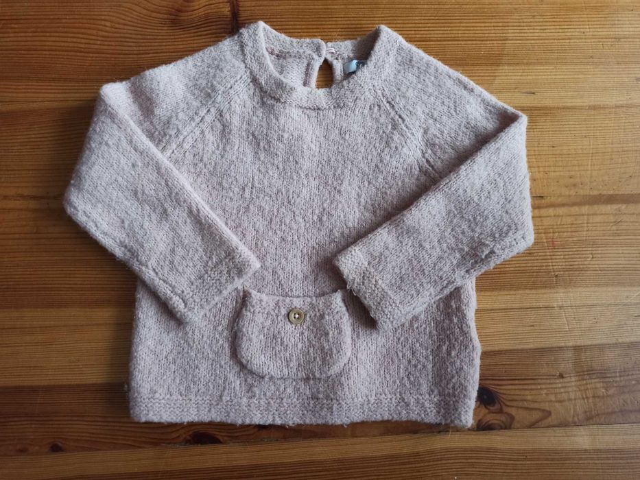 Sweter dla dziewczynki 86 wełna wool alpaka La Redoute