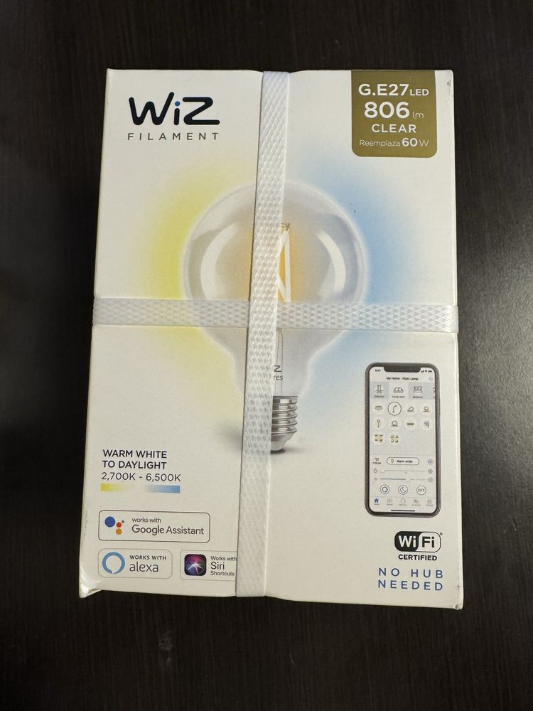 Żarówka LED E27 ST64 7W smart WiFi WiZ