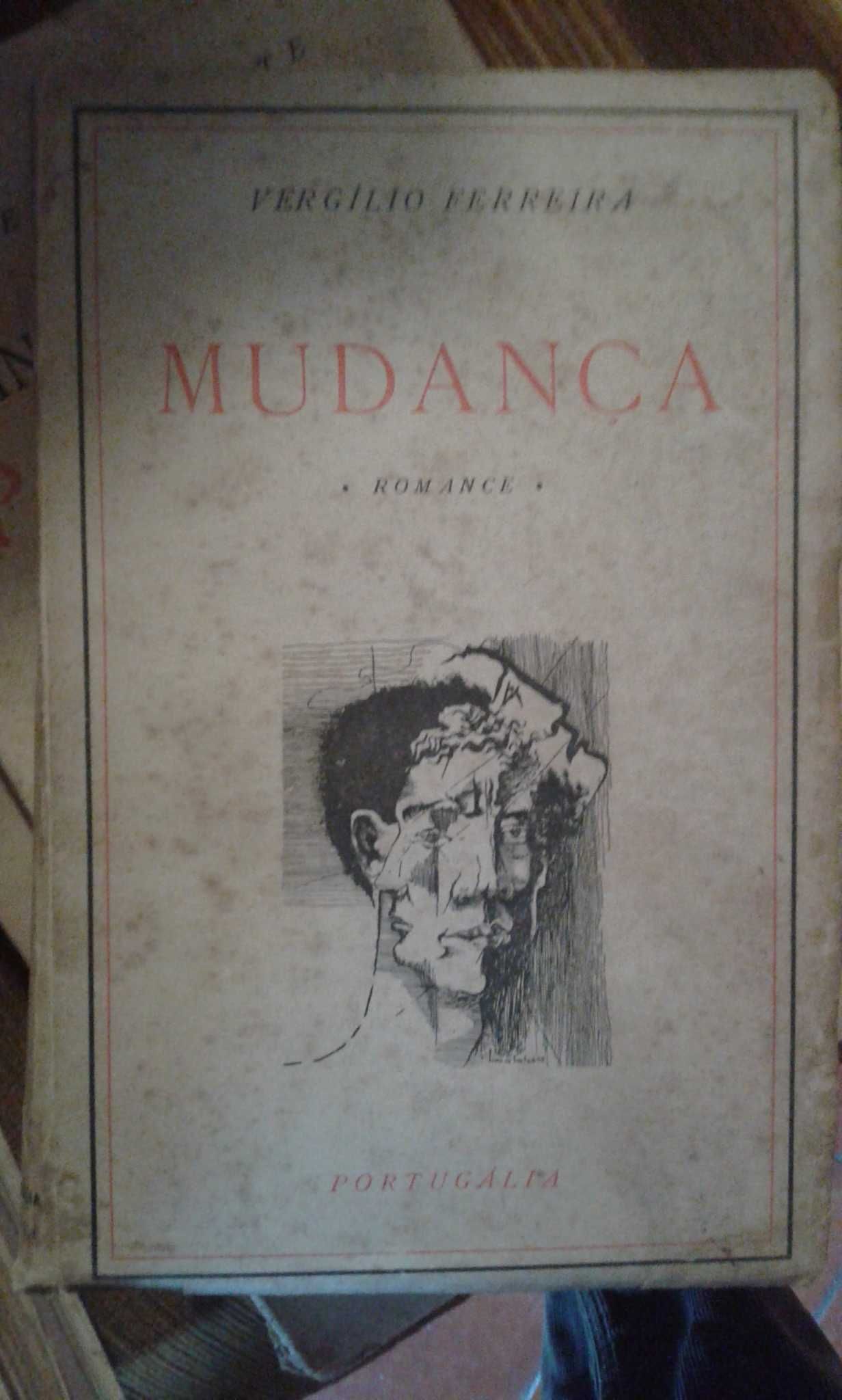 Mudança, Virgílio Ferreira, 1ª edição, 1949, capa Lima de Freitas